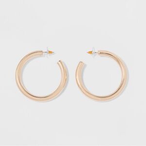 ⭐️ A New Day Rose Gold Thick Hoop Earrings